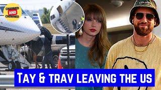 VIDEO of Taylor & Travis boarding a Plane leaving KC to kick off Tourism around the World