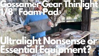 Gossamer Gear Thinlight Pad Review