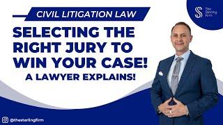 Lawyers Must Select The Right Jury To Win Your Case? #civiljustice #jury