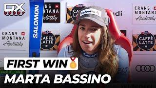 Alpine Ski FIRST WIN for Marta Bassino at Crans Montana | Downhill | 2024 