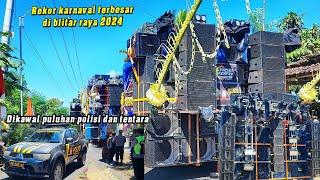 Rekor karnaval terbesar di blitar 2024‼️ iring iringan 30 sound di garis start karnaval olakalen