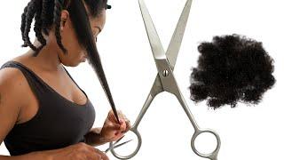 ️ How To Trim SPLIT ENDS on Natural Hair | DO IT YOURSELF at HOME