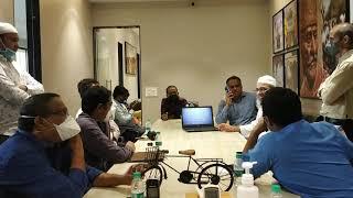 MLA Rais Kasam Shaikh meeting along with Senior Doctors for Covid 19 Pandemic