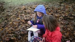 Students explore the woods and fields, no matter the weather