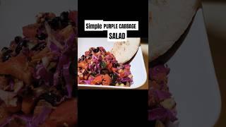 QUICK Purple Cabbage Salad #recipes #healthy #mealprep