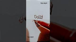 Dolly name logo brand #logo #logomaking #ytshorts#viralshorts#uniquelogo#logomaking#by #DarMahi