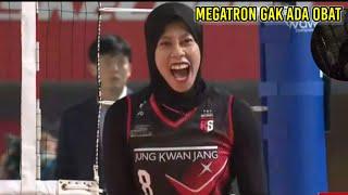 Megawati cs immediately fired up in the first setMegawati's first match Sea V-League season