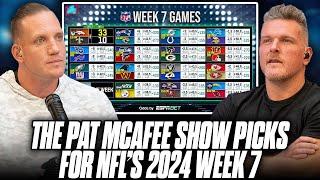 The Pat McAfee Show Picks & Predicts Every Game For NFL's 2024 Week 7 Weekend