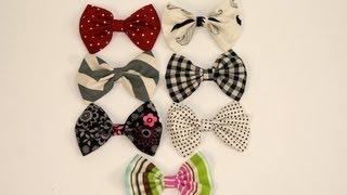 DIY: No-Sew Fabric Hair Bows | ShowMeCute