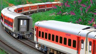 LHB RED COUPLING LHB 3RD AC ECONOMY | BUMPY RAILROAD | RAILWORKS 3 | TRAIN SIMULATOR | NTG GAMING