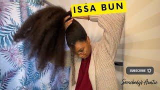 Quick Natural Hairstyle: Bun too tight!?