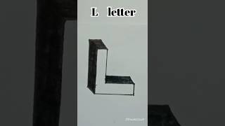 3d L drawings #Draw#Sketch#Art#Art_8065#Sketch drawing#how to draw