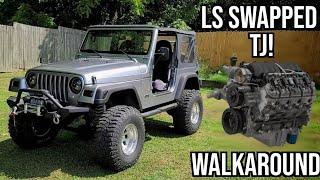 5.3 L33 swapped Wrangler TJ Walk Around and Tour! Channel Update