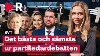 Det bästa och sämsta ur SVT:s partiledardebatt