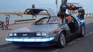 Dad Does Everyday Jobs In Rare Back To The Future DeLorean Replica