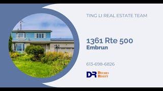 Newly Listed for Sale:1361 Rte 500, Embrun