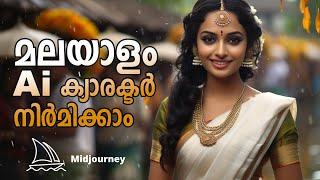 മലയാളി  Ai Character using MidJourney Artificial Intelligence & Azure Speech Service - Malayalam