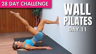 20 Min Wall Pilates for Weight Loss & Toning | 28 DAY WALL PILATES CHALLENGE Day 11