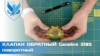 ️ Клапан обратный латунный поворотный Genebre 3185 Ду 25 | АРМАШОП