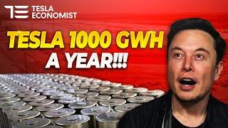 Tesla 1000 GWh/yr Battery Supply & Tax Credits Implications