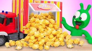 Pea Pea Pretend Play with Popcorn Truck - Cartoon for kids - PeaPea Wonderland