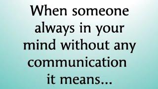 When someone always in your mind without any...!! Unknown Psychology Facts @Psychology Says