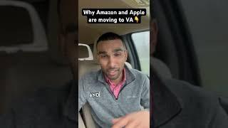 Why Amazon and Apple are moving to VA #shorts #realestate #realestateinvesting #investing