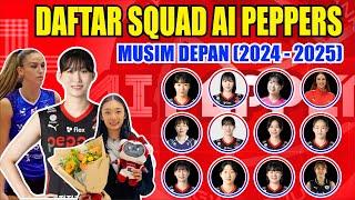 SQUAD AI PEPPERS SAVINGS BANK V-LEAGUE 2024-2025 | women's korean volleyball LEAGUE