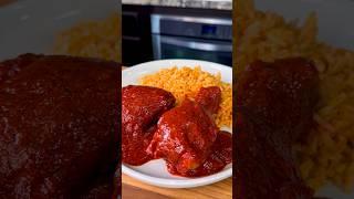Pollo en Chile Rojo Colorado Easy Recipe #shorts