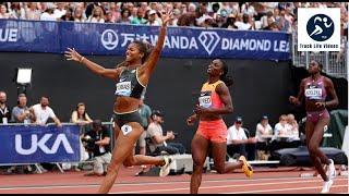 Gabby Thomas Hits the Nitro vs Julien Alfred 200m London Diamond League