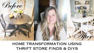 HUGE Two-Year Home Transformation Using Thrift Store Finds & DIYS | Victorian Farmhouse Styled Home