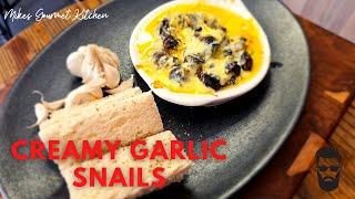 Creamy Garlic Snails Recipe South-Africa | How to cook snails | Cheesy Garlic snails | Escargot