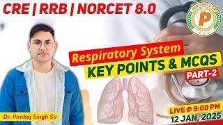 Respiratory System Special MCQs & Key Points  Class by Dr. Pankaj Singh Sir