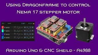 Use Dragonframe software to control stepper motors with Arduino and CNC Shield controllers