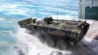 US Testing a Brand New Monstrously Powerful Armored Vehicles in Middle of the Ocean