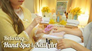 ASMR Relaxing Hand SPA Treatment & Nail Art for you pretty nail polish stickers