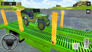Army Car Jeep Truck Transport - Army Vehicle Cargo Transport Simulator 3D - Android Gameplay