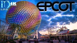 Watch Live NOW:  Disney's EPCOT with No Festival!!!!