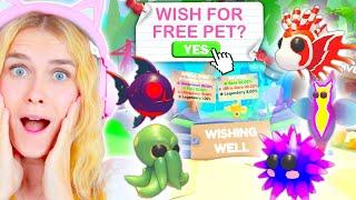 *NEW* Wishing Well Gives You *FREE PETS* In Adopt Me! (Roblox)