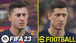 FIFA 23 vs eFootball 2023 (PES 2023) Graphics Comparison