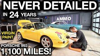 Porsche 993 Only 1,100 Original Miles First Detail in 24 Years!