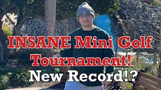 He set a RECORD!? INSANE Round of Mini Golf | MUST WATCH - Jurassic Mini Golf Myrtle Beach, SC