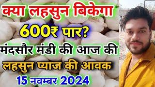 क्या लहसुन बिकेगा 60000₹ प्रति क्विंटल | मंदसौर मंडी की आज की लहसुन प्याज की आवके | Garlic Arrival