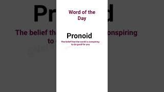 Word of the Day PRONOID I #अंग्रेज़ी #english #versatilesaani #wordoftheday #words #englishlearning