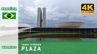 4K Walking tour Brasília  | Three Powers Plaza | Brazil 2023