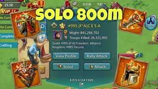 Lords Mobile - SOLO ON 800M fury. Full emperor account in action. Part 1