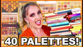 RANKING MY TOP 40 FAVORITE FALL EYESHADOW PALETTES!