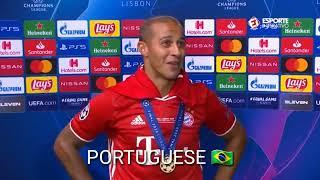 THIAGO ALCÂNTARA SPEAKING DIFFERENT LANGUAGES