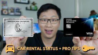 Car Rental Status (CSR + Amex Plat) + Tricks to Save Money