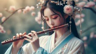 Peaceful relaxing flute and Chinese guzheng instrument makes you feel extremely comfortable